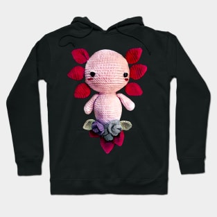 Floristic axolotl as a gift idea Hoodie